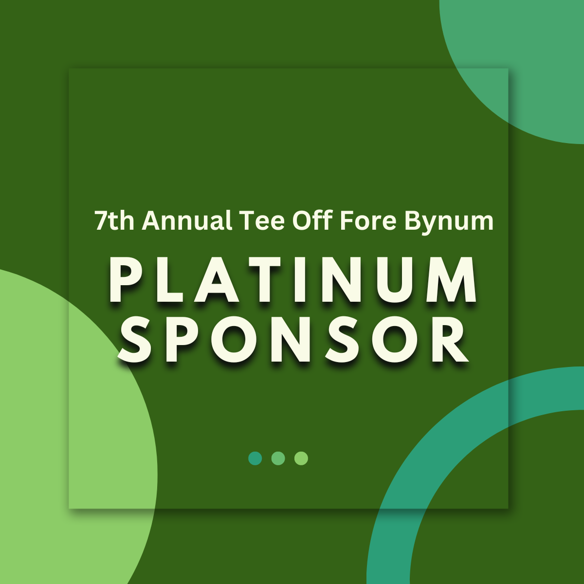 Platinum Sponsor - Tee Off Fore Bynum