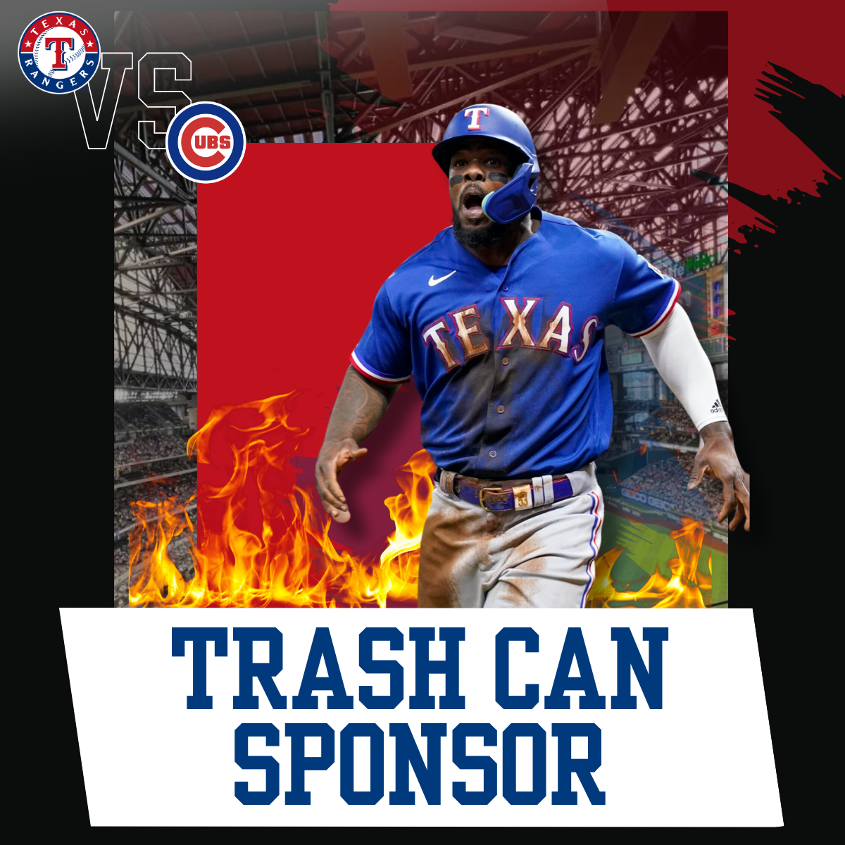 Trash Can Sponsor - Texas Rangers Oil & Gas Tailgate